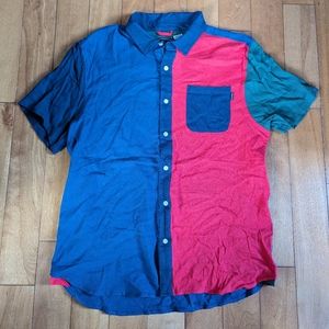 Multi-Toned Button Down Collared Tee - Primitive